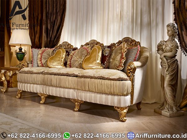 Sofa Tamu Mewah Gold Luxurious