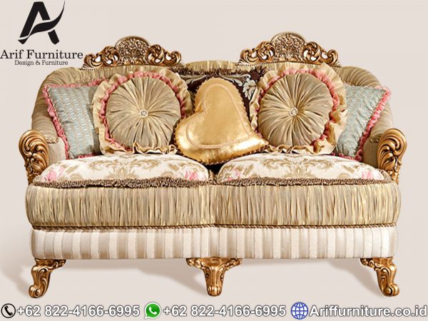 Sofa Tamu Mewah Gold Luxurious