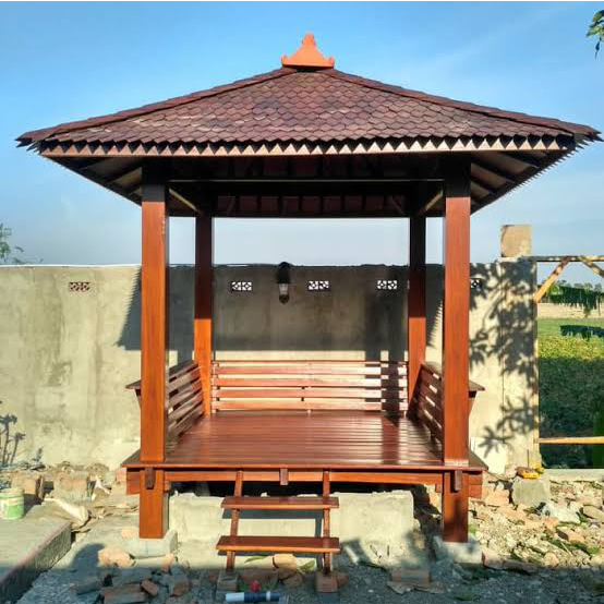 gazebo kayu jati