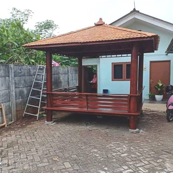 gazebo kayu kelapa