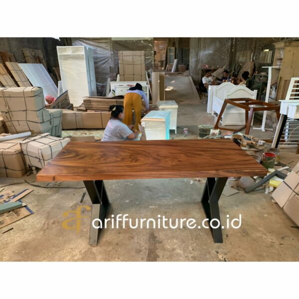 Meja Makan Kayu Suar Model Minimalis - Gambar 3