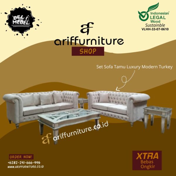 Set Sofa Tamu Luxury Modern Turkey