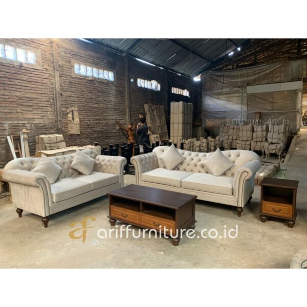 Set Sofa Ruang Tamu Retro Modern Model Minimalis - Gambar 3