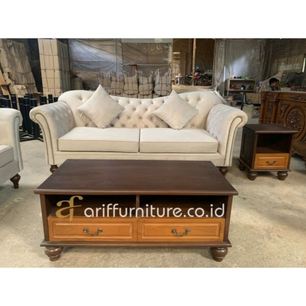 Set Sofa Ruang Tamu Retro Modern Model Minimalis - Gambar 5